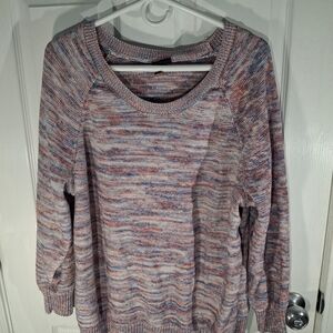 Torrid Space-Dye Marl Knit Scoop Neck Sweater 2